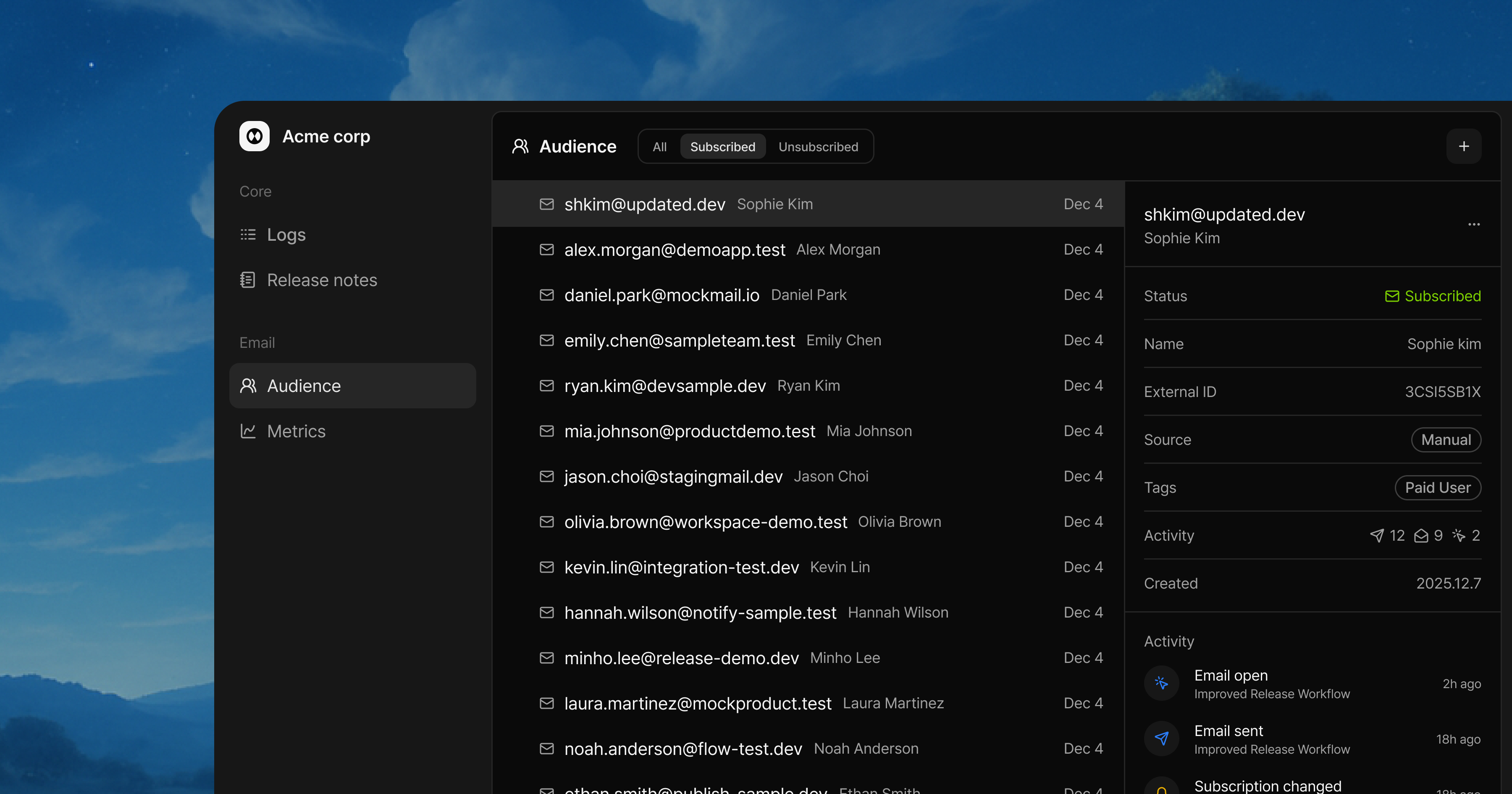Audience Workflows and Usage Tracking Improvements