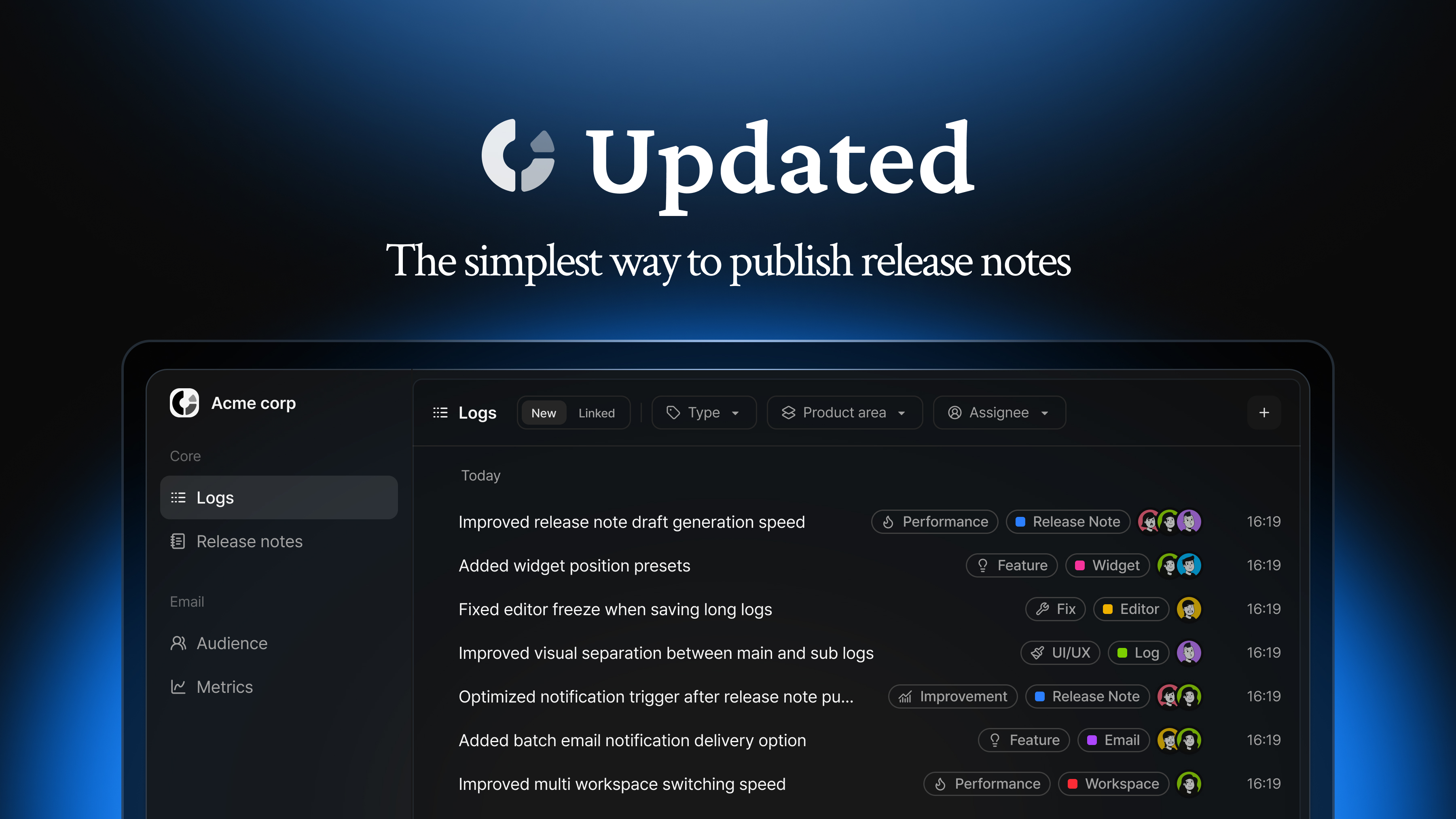 Updated | Release notes